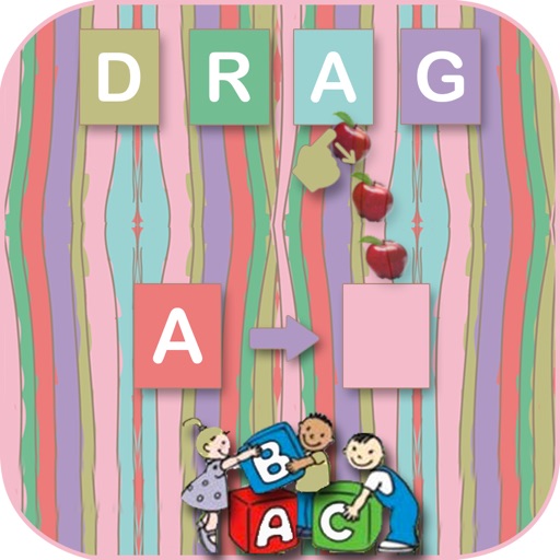 Drag Correct One - The Game for Preschool Kids to Learn ABCD Alphabets & Examine Nursery Kids Icon