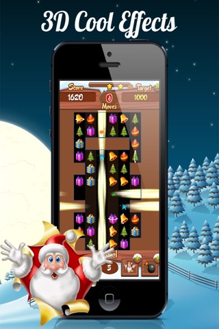 Christmas Match-3 Puzzle Game. A relaxing holiday sweeper for whole family. screenshot 2