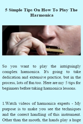 How To Play The Harmonica screenshot 3