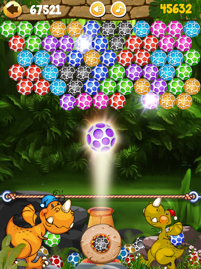Dinosaur egg shooter classic