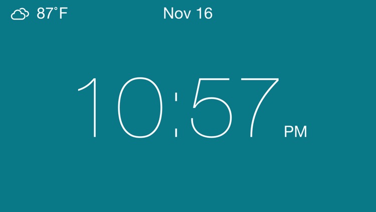 Clock - Modern deskclock with nightstand mode