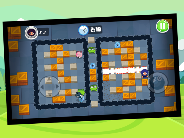 ‎Ninja Boy Adventures - Bomberman edition Screenshot