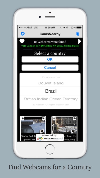 CamsNearby - Shows live webcams near your current location