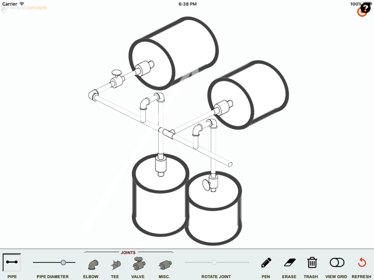 Isometric pipe design