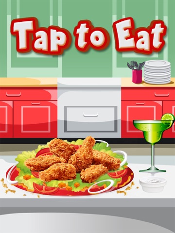 Spicy chicken wings maker – A fried chicken cooking & junk food cafeteria game iPad screenshot