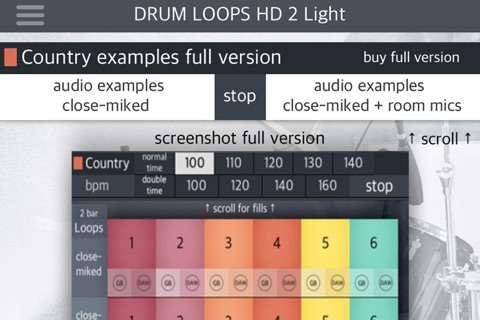 Drum Loops HD 2 Light screenshot 3