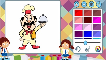 How to cancel & delete Fire and police paint - coloring book professions from iphone & ipad 3