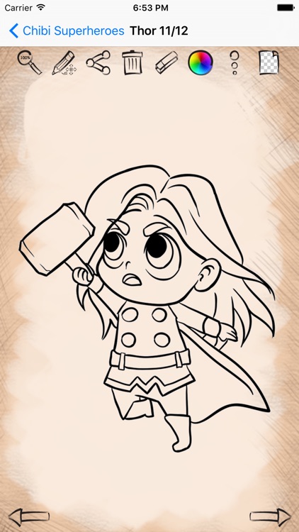 Easy Draw Super Heroes Chibi screenshot-3