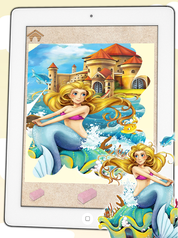 Scratch classic fairy tales – discover Cinderella Snow White or Rapunzel in this free game for boys and girls