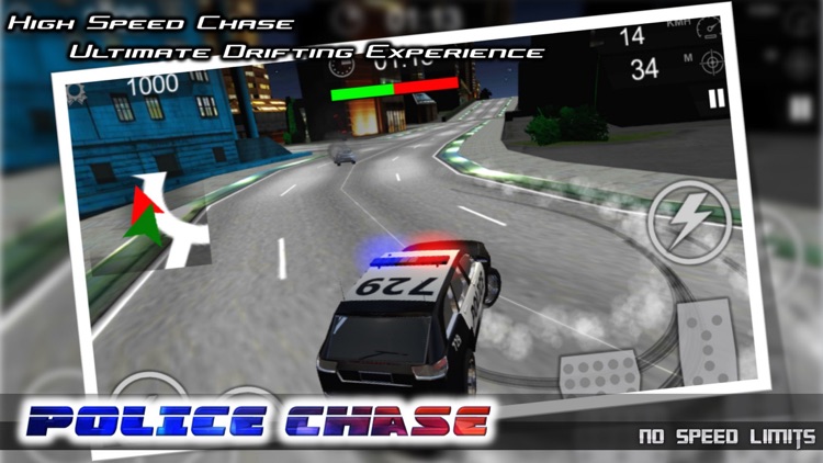 Police Chase 2016 : No Speed Limits 3D Chase Car Game screenshot-3