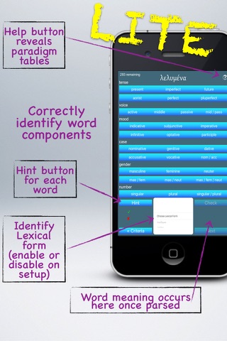 ParseGreekLITE- Greek Quizzing screenshot 4