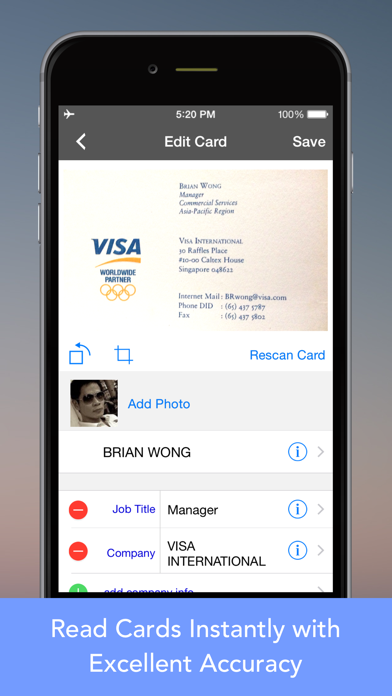 CardWiz Pro: Biz Card Reader Screenshot 2
