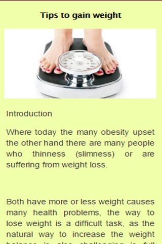 How To Gain Weight. screenshot 2