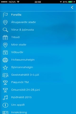 Eyja appið screenshot 2