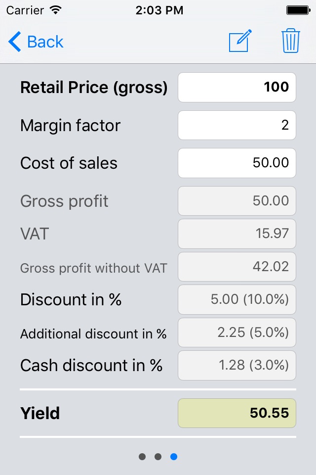 TG Data Calc Free screenshot 4