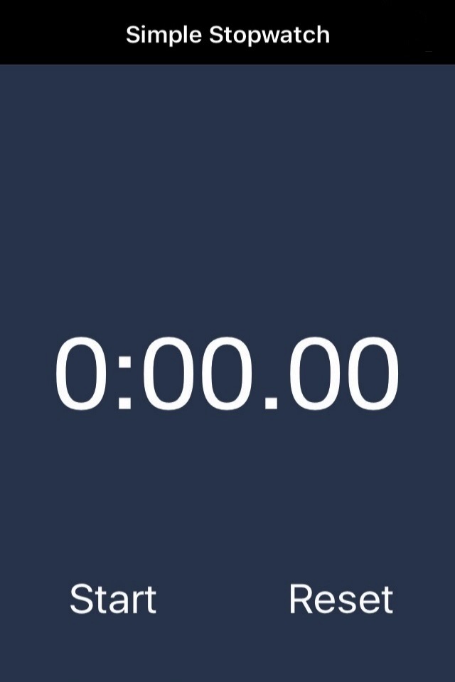 Simple Stopwatch App screenshot 2