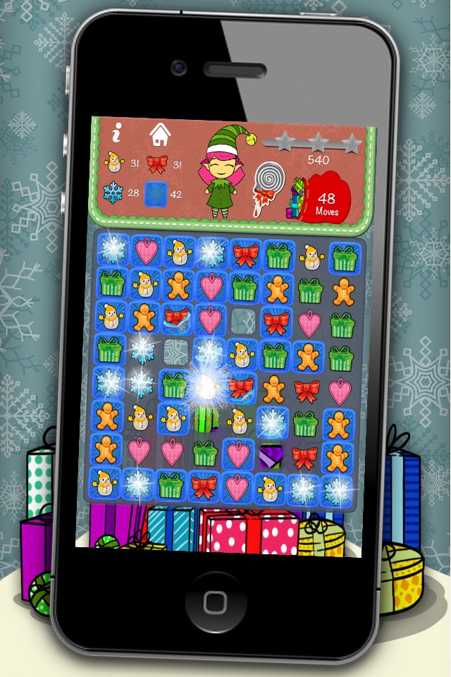 Elf’s christmas candies smash – Educational game for kids from 5 years old screenshot 2