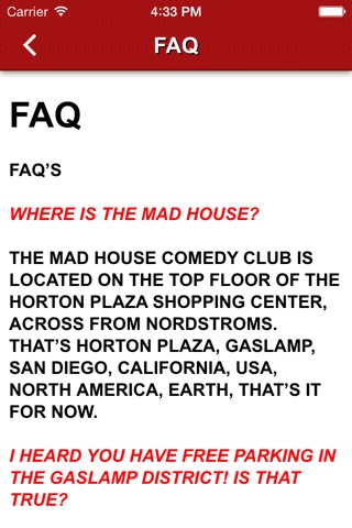 Mad House Comedy Club screenshot 3