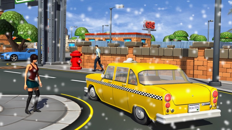 Winter Taxi Parking Simulator - taxi driver games,parking games