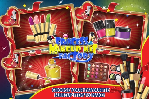 Princess Makeup Kit Factory – Make parlor products in this beauty salon game for kids screenshot 4