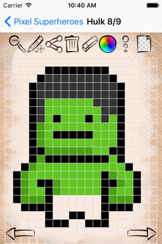 Easy Draw Super Heroes Pixel screenshot 4