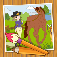 Coloringbook Horses  – Color design and play with your own little horse and pony