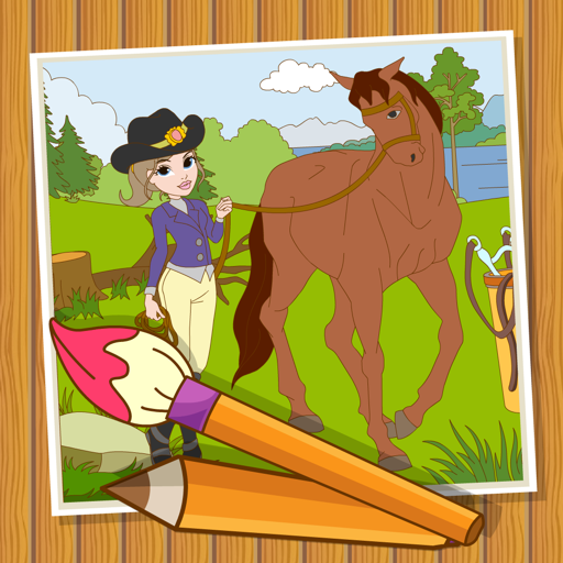 Coloringbook Horses  – Color, design and play with your own little horse and pony