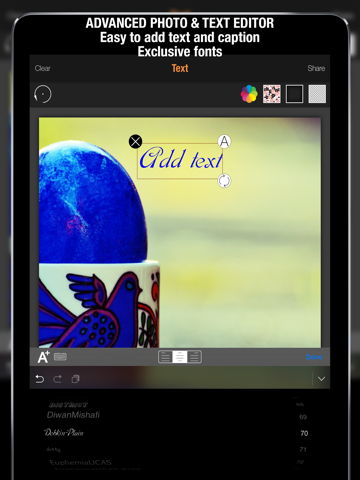 EasterPic Happy Easter Photo Editing - Add artwork, text and sticker over picture. Hand picked & hi-res design elements iPad screenshot 5 - Photo & Video app