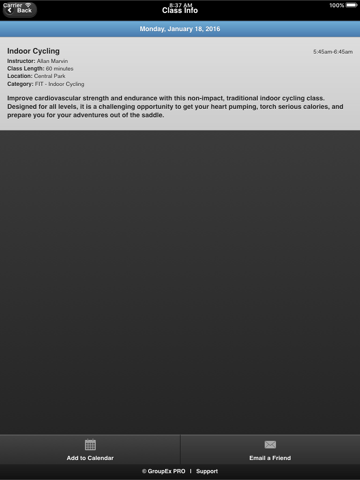 Screenshot #5 pour Denver Park and Recreation - Group Fitness Schedule