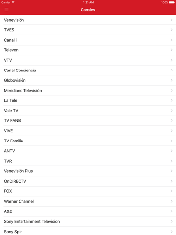 Televisión Venezolana Guía