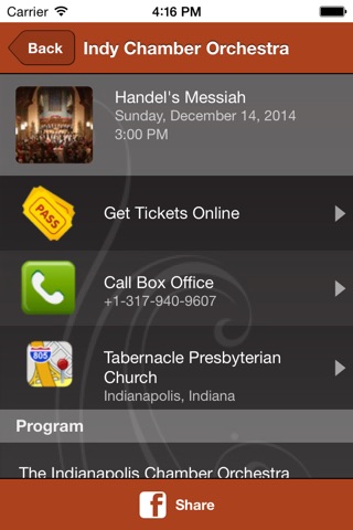 Indianapolis Chamber Orchestra screenshot 3