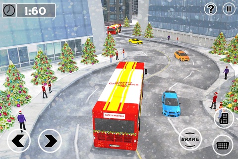 Christmas Party Bus Driver 3d – Real City Transporter Simulation Game screenshot 2