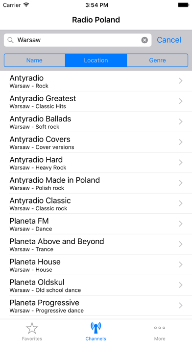Radio Poland iPhone screenshot 5 - Music app