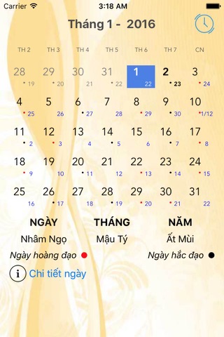 Lịch Việt 2016 - Lịch Vạn Niên screenshot 2