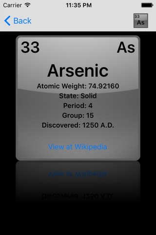 The Elements – periodic table for Apple Watch screenshot 2