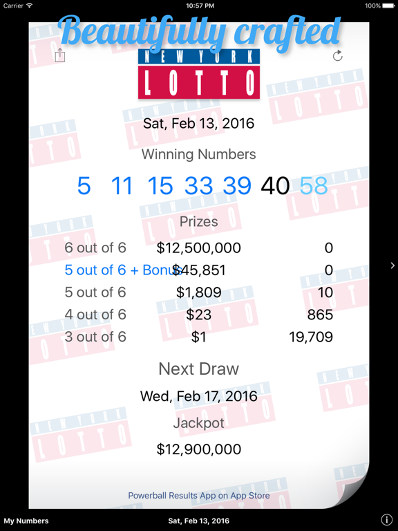 Screenshot #4 pour New York Lotto Results