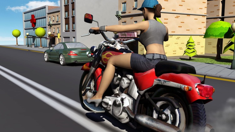 Girl Friend need for Bike Racing