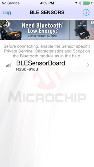 BLE Sensor App