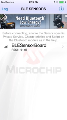 BLE Sensor App screenshot 1