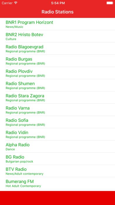 Screenshot #1 pour Radio Bulgaria FM - Stream and listen to live online music from your favorite Bulgare radio station and channel with the best audio player