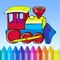 Icon Train Coloring Book - Cute Drawing for Kids Free Games