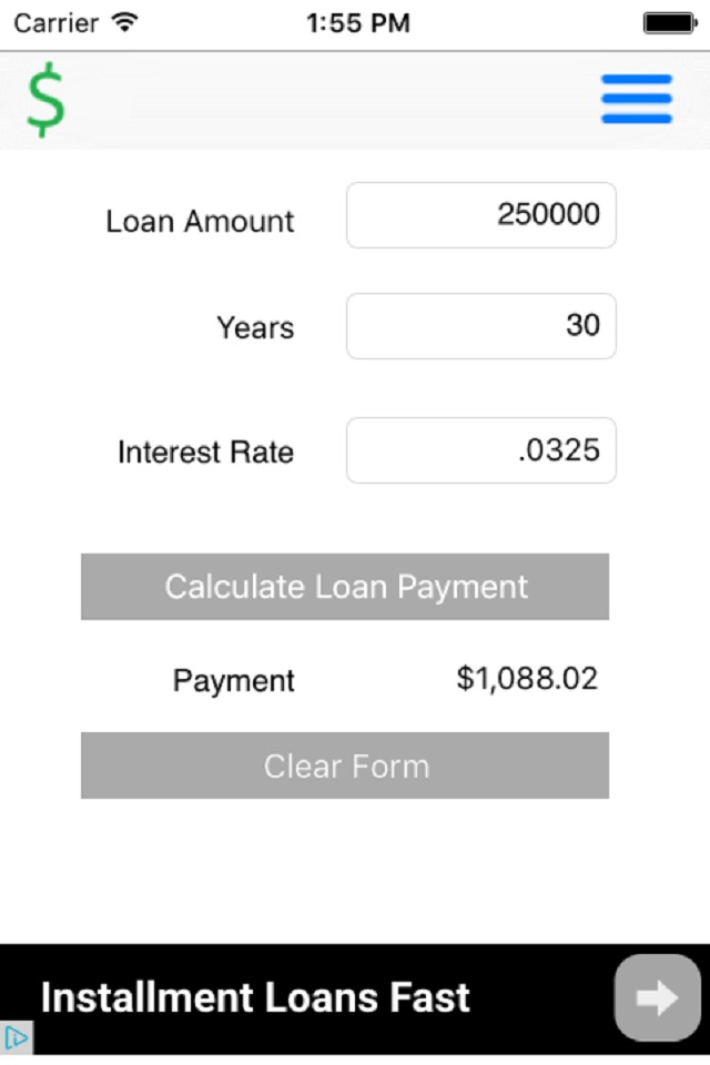 Quick Loan Calculator-GS screenshot 2