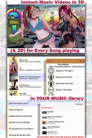 Instant Music Video 3D Dancing Girls Music Jukebox™ screenshot 2