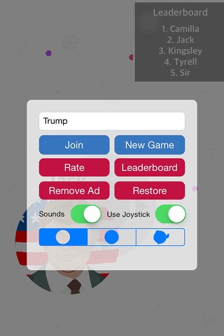 Trump Chase! -  Dot Empire & Tribes War in the epic brakes ( Slide agar game ) screenshot 3