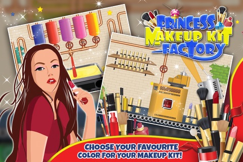 Princess Makeup Kit Factory – Make parlor products in this beauty salon game for kids screenshot 3