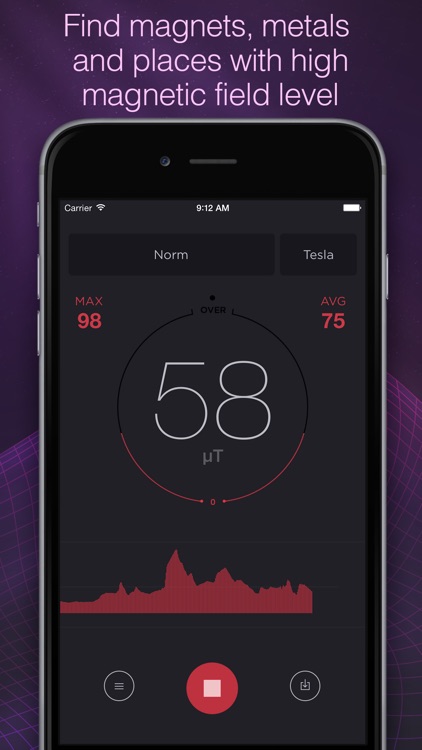 Magnetometer - metal detector and magnetic field meter in tesla and gauss