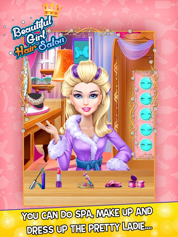 Screenshot #3 for Beautiful Girl Hair Salon with Dress Up kids Game