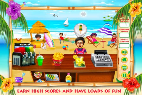 Summer Drinks: Beach Party - Fries, Popsicle, Lemonade & Sandwich Shop Game For Kids & Teens screenshot 2