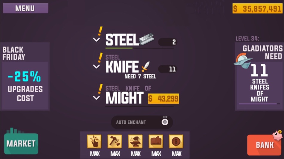 #1. Blacksmith Lab Idle (iOS) 由: Dominick Bruno