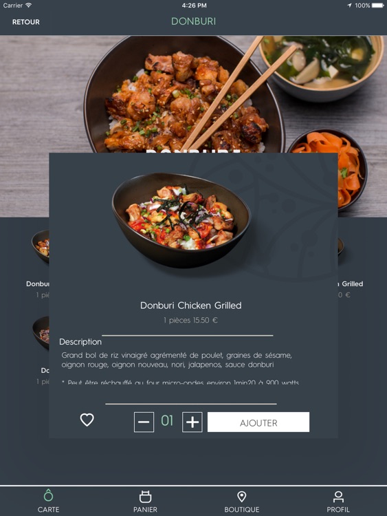 Côté Sushi France version iPad